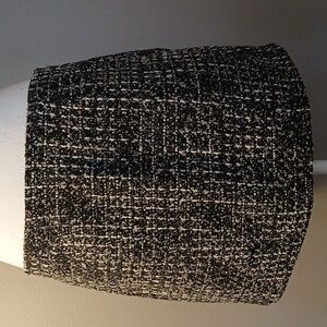 Black and White Textured Skirt Large